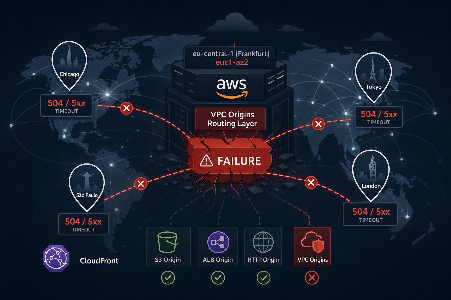 AWS CloudFront Outage: How One Frankfurt AZ Broke Websites Worldwide