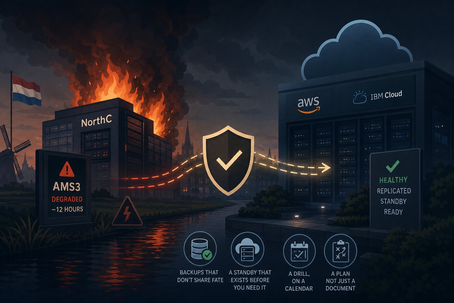 A Fire Took a Cloud Data Center Offline for 12 Hours. What Was the DR Plan?