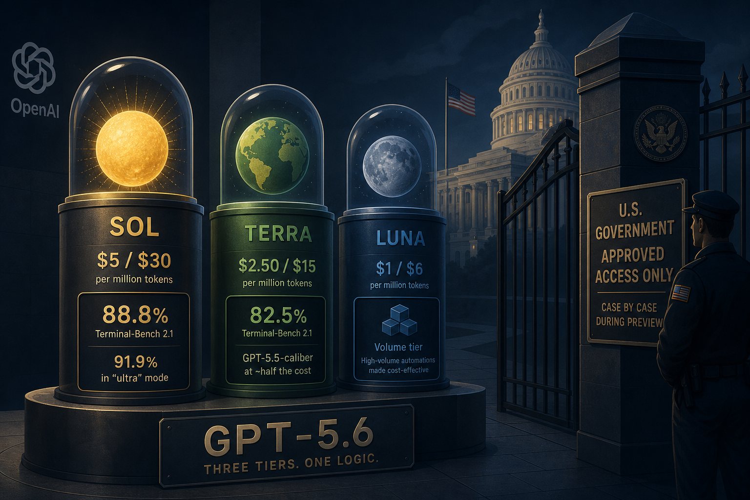 GPT-5.6 Launches in Three Tiers — Washington Decides Who Gets In First