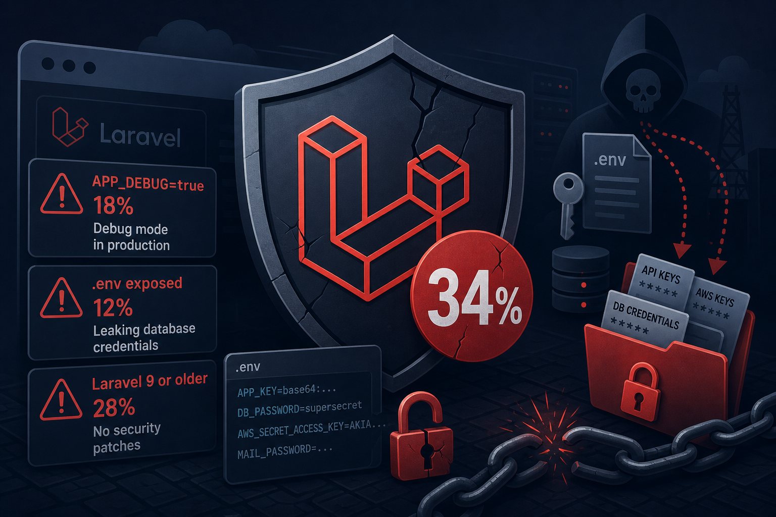 34% of Laravel Apps Have Critical Flaws — A 2026 Study of 10,000 Sites Shows Why