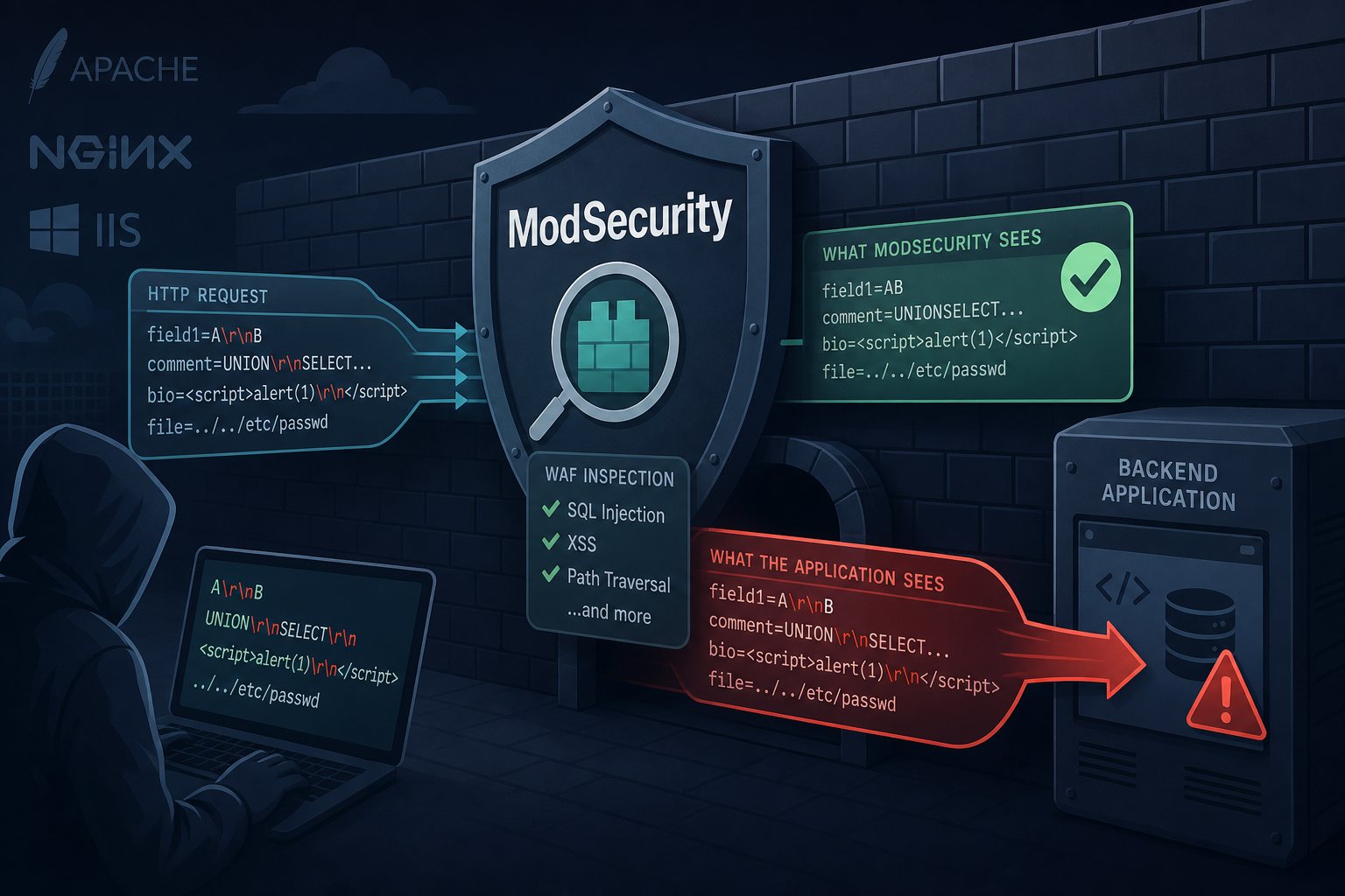 Two ModSecurity Flaws Let Attackers Slip Payloads Past Your WAF